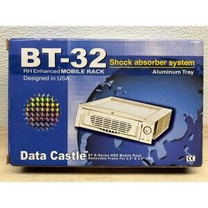 Data Cstle BT-32 RH Enhanced HDD Mobile Rack Shock Absorber Aluminum Tray W Keys